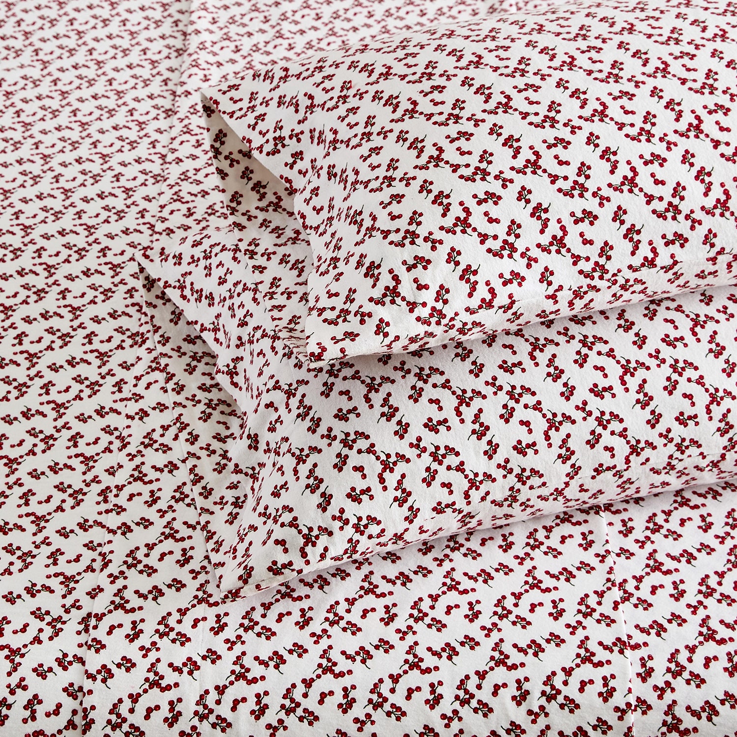 Martha Stewart Holiday Flannel Sheet Set