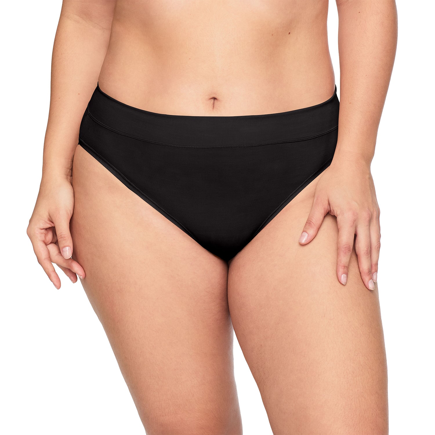 Warners No Pinching Problems Womens Average + Full Figure High Cut Panty Wrw253hc11