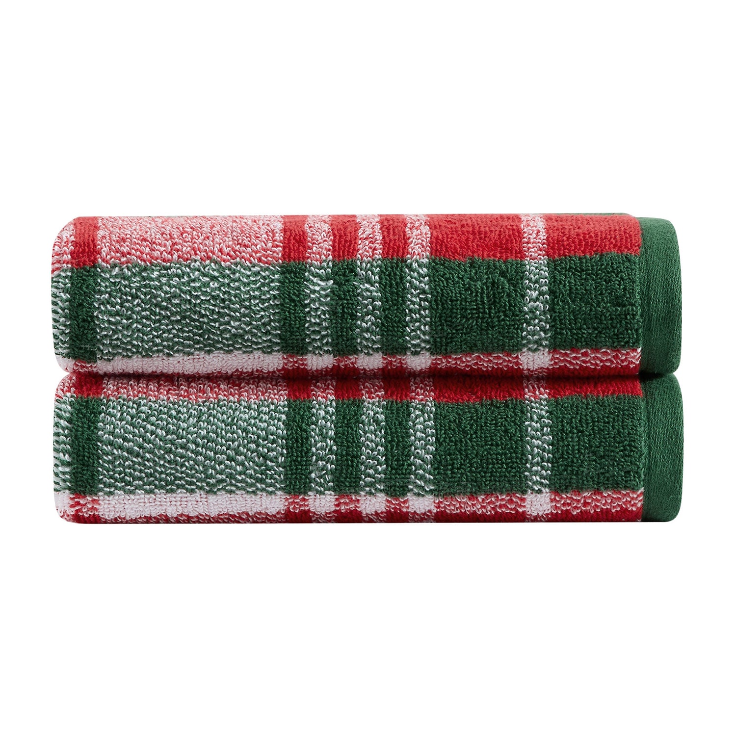 Martha Stewart Plaid 2-pc. Hand Towel Set