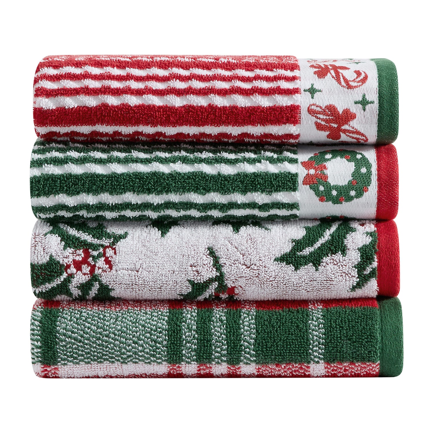 Martha Stewart Holly 2-pc. Hand Towel Set