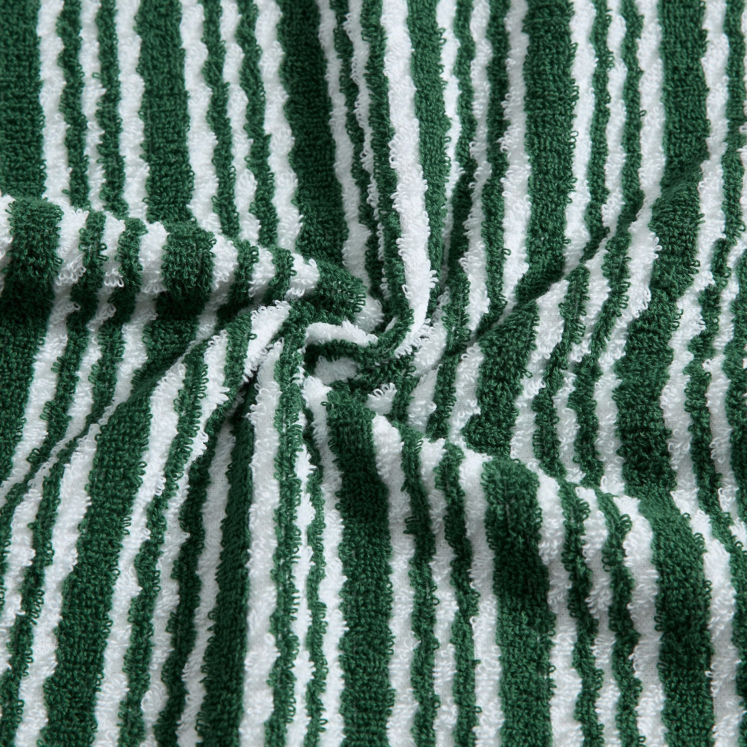 Martha Stewart Green Stripe 2-pc. Hand Towel Set