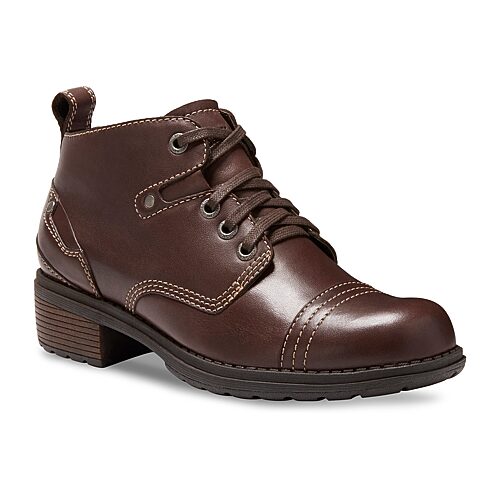 Eastland Womens Overdrive Block Heel Booties In Brown