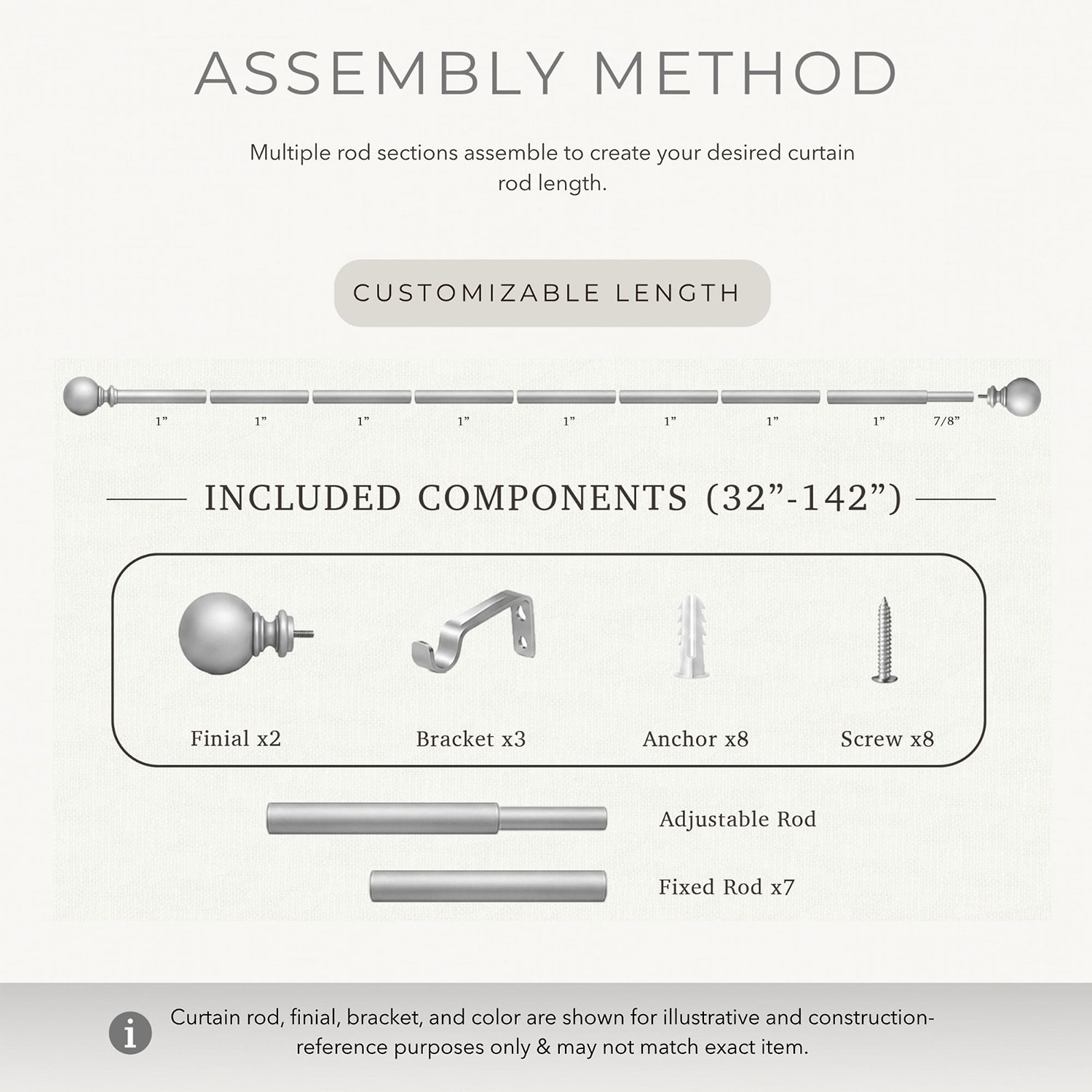 Threadmade Tribeca 1 Curtain Rod