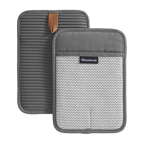 Threadmade Sirena 2-pc. Pot Holder In Gray