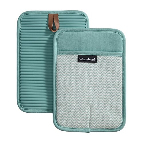 Threadmade Sirena 2-pc. Pot Holder In Blue