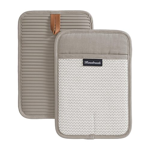 Threadmade Sirena 2-pc. Pot Holder In White