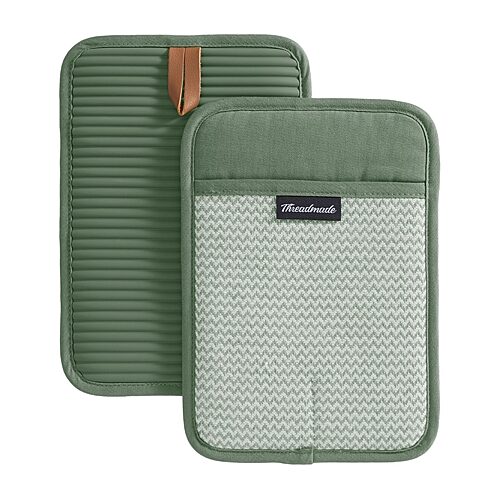 Threadmade Sirena 2-pc. Pot Holder In Green