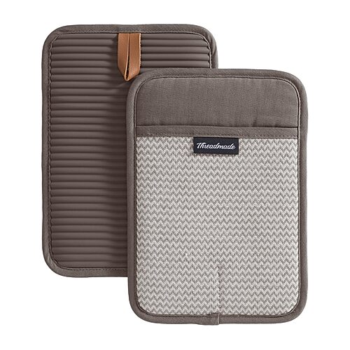Threadmade Sirena 2-pc. Pot Holder In Brown