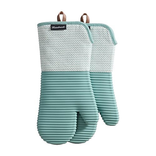 Threadmade Sirena 2-pc. Oven Mitt In Blue