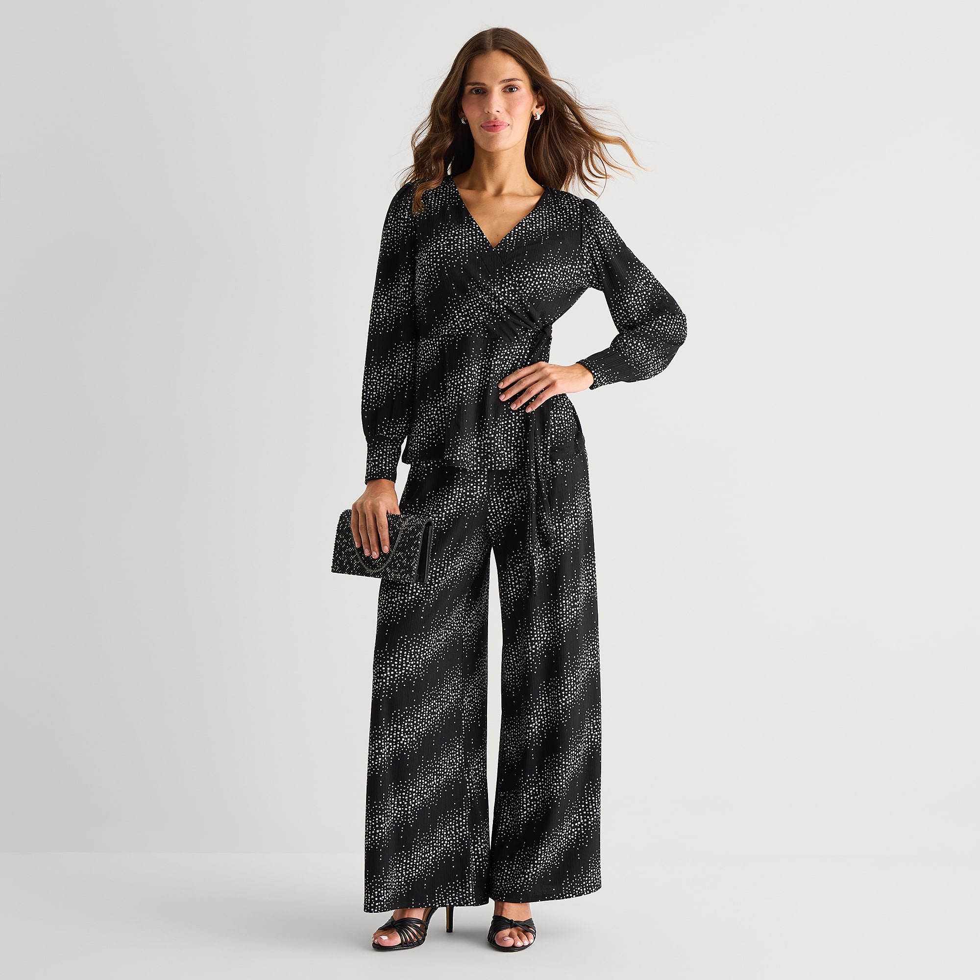 MSK Womens Straight Mid Rise Pull-On Pant