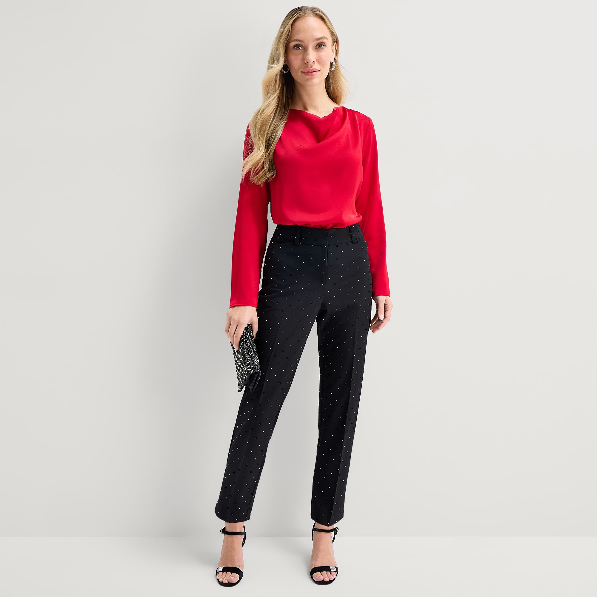Liz Claiborne Emma Womens Straight Ankle Pant