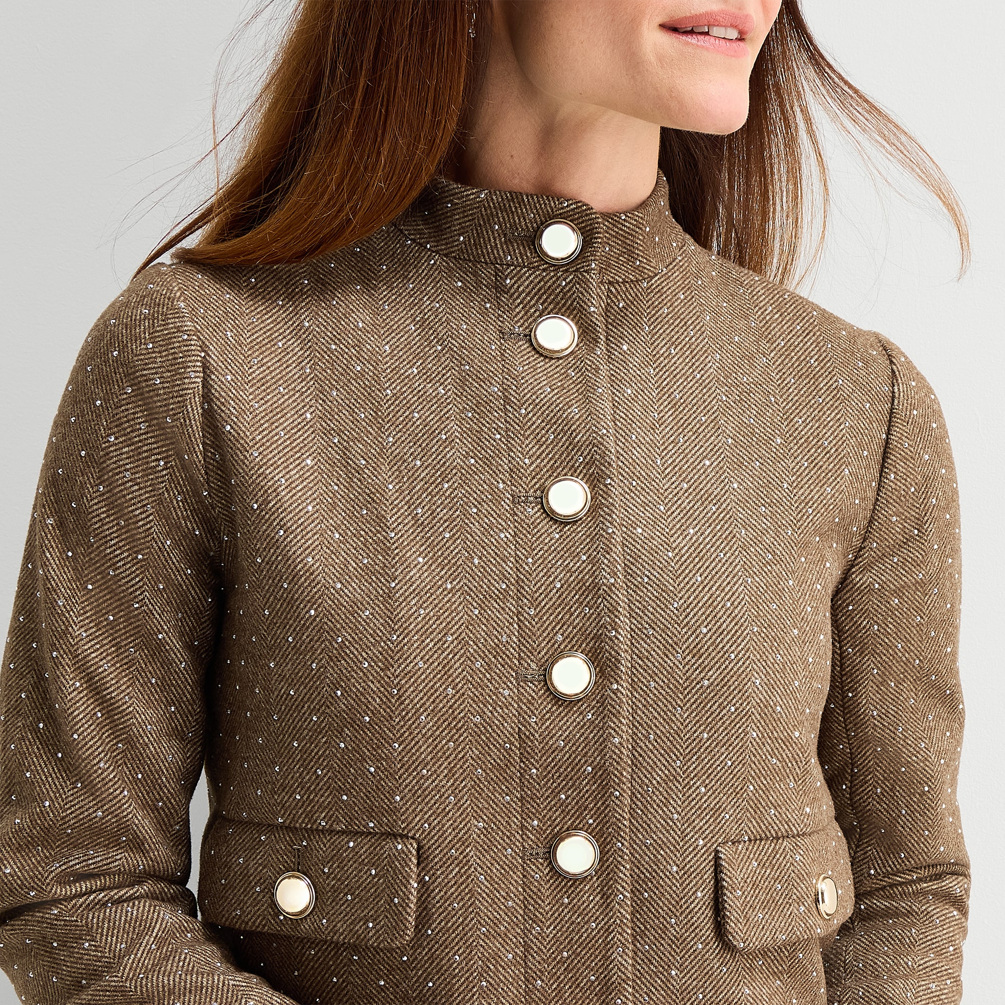Liz Claiborne Womens Heavyweight Cropped Jacket