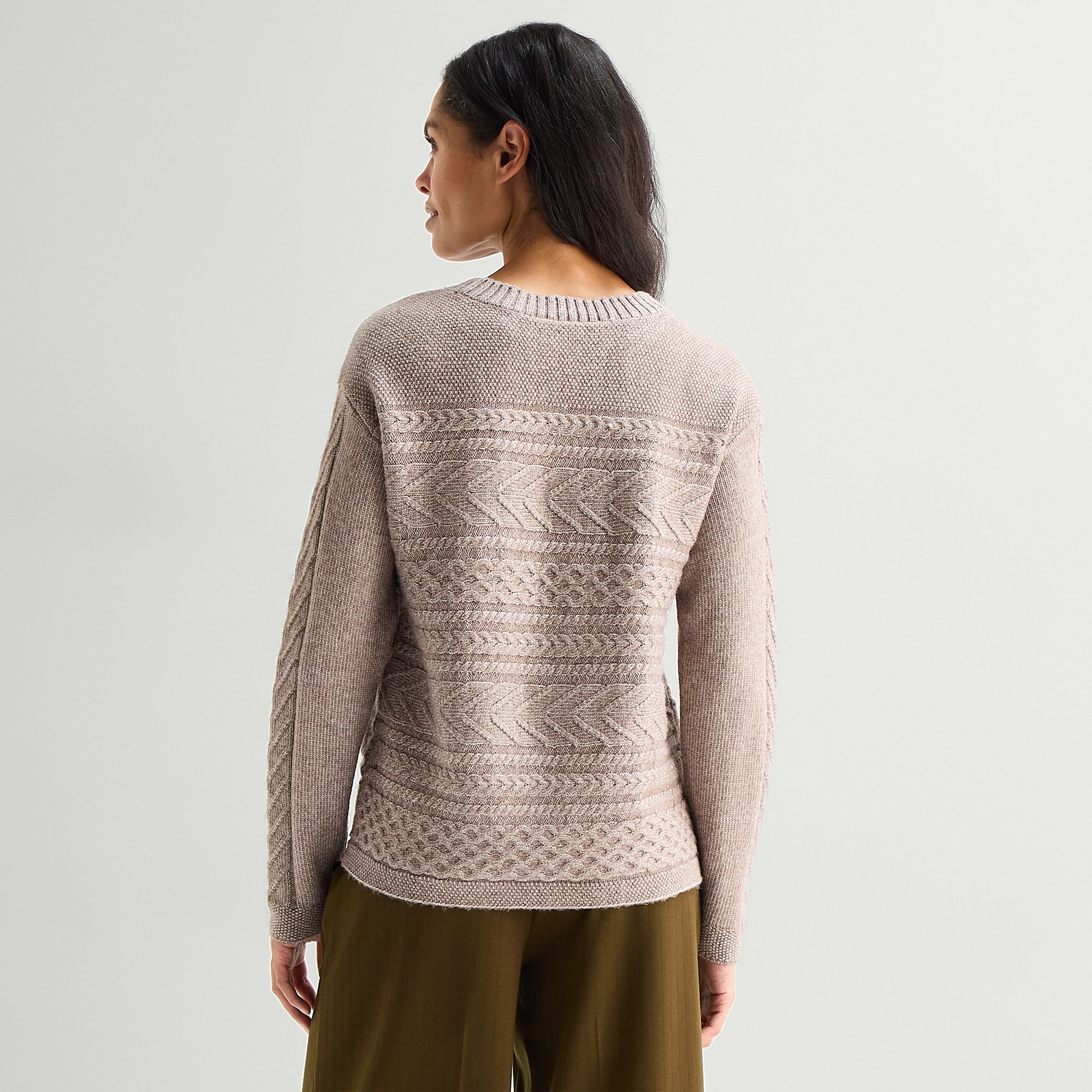Liz Claiborne Womens Crew Neck Long Sleeve Pullover Sweater