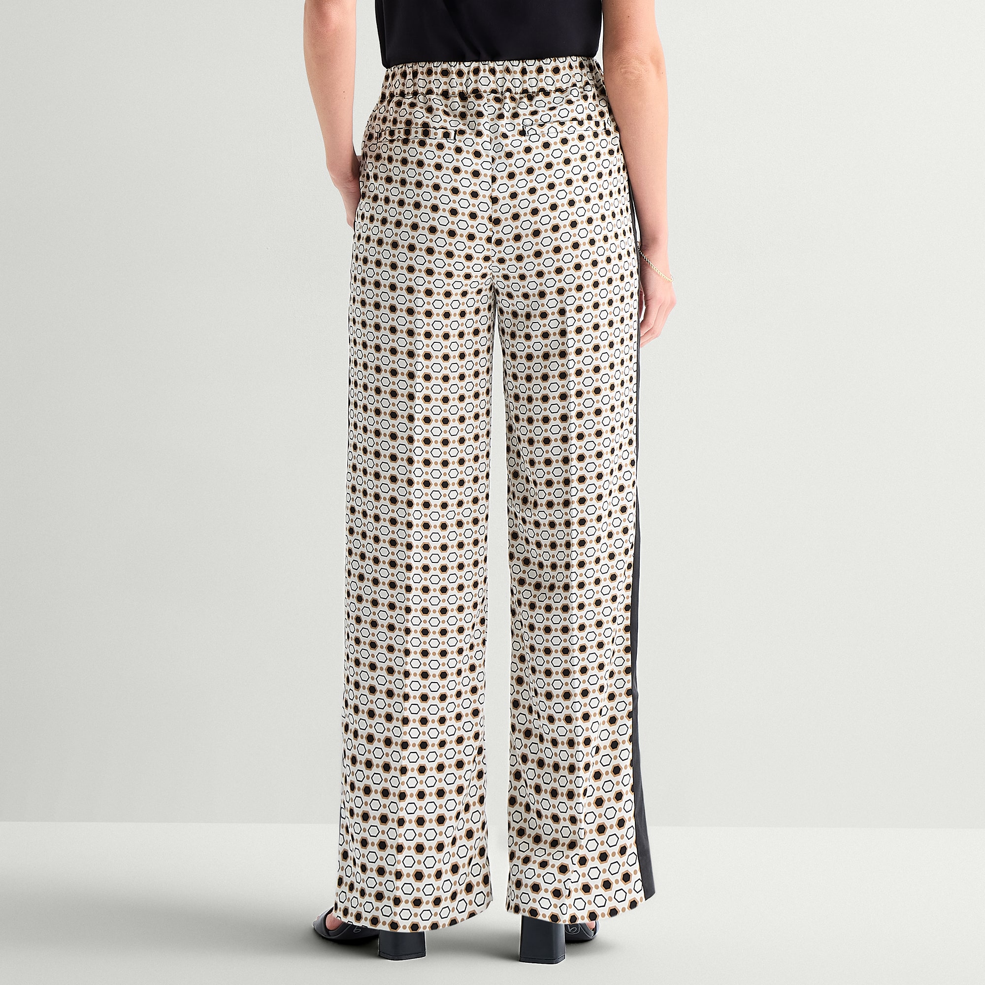 Liz Claiborne Womens Wide Leg Pull-On Pant
