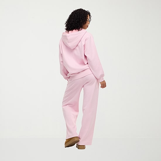 Forever 21 Womens Long Sleeve Fleece Zipper Hoodie, Color: Ballerina ...