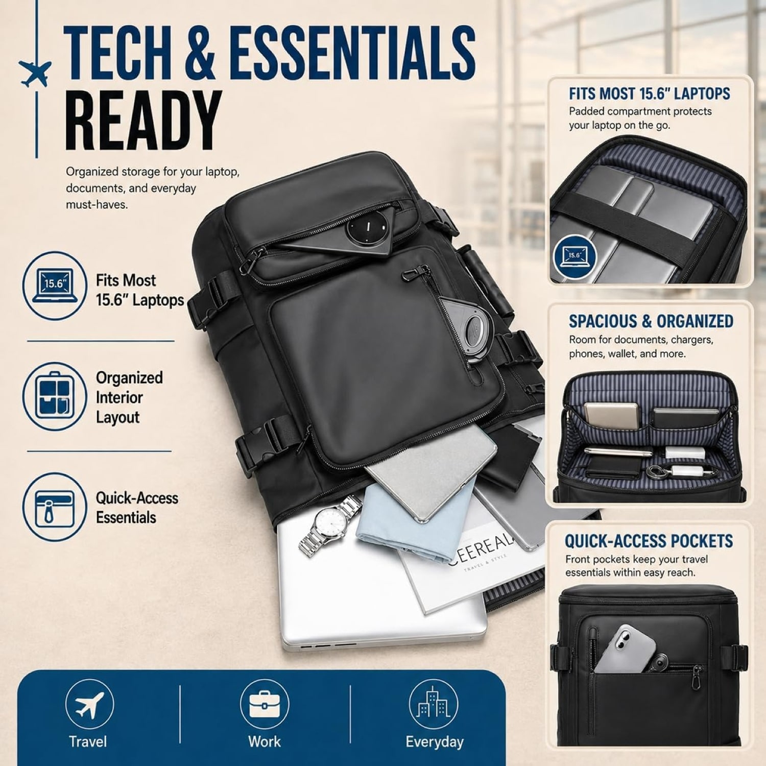 IZOD Voyager Unisex Adult Backpack
