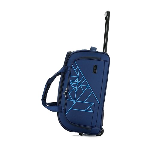 IZOD Juno 20" Carry On Soft Shell Rolling Duffel Bag - Blue