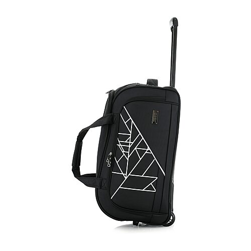 IZOD Juno 20" Carry On Soft Shell Rolling Duffel Bag - Black
