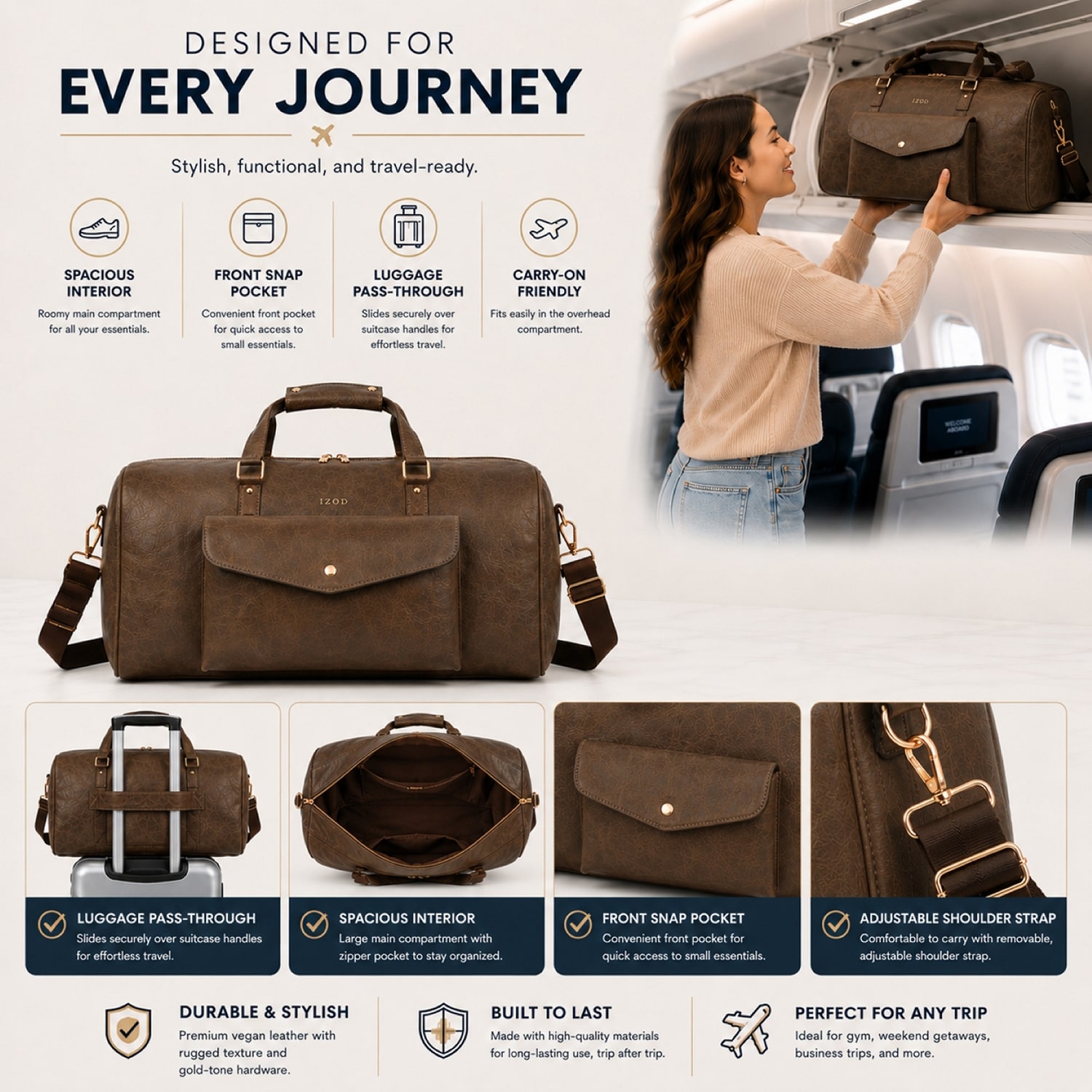IZOD Altas Duffel Bag