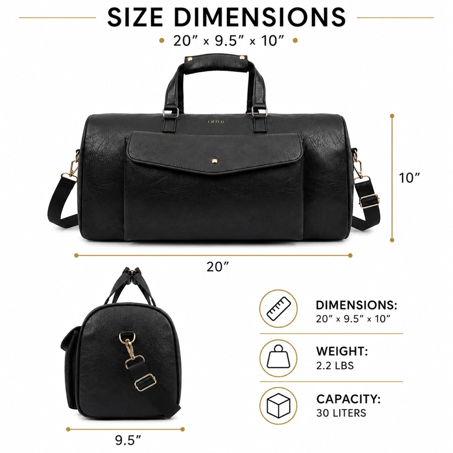 IZOD Altas Duffel Bag