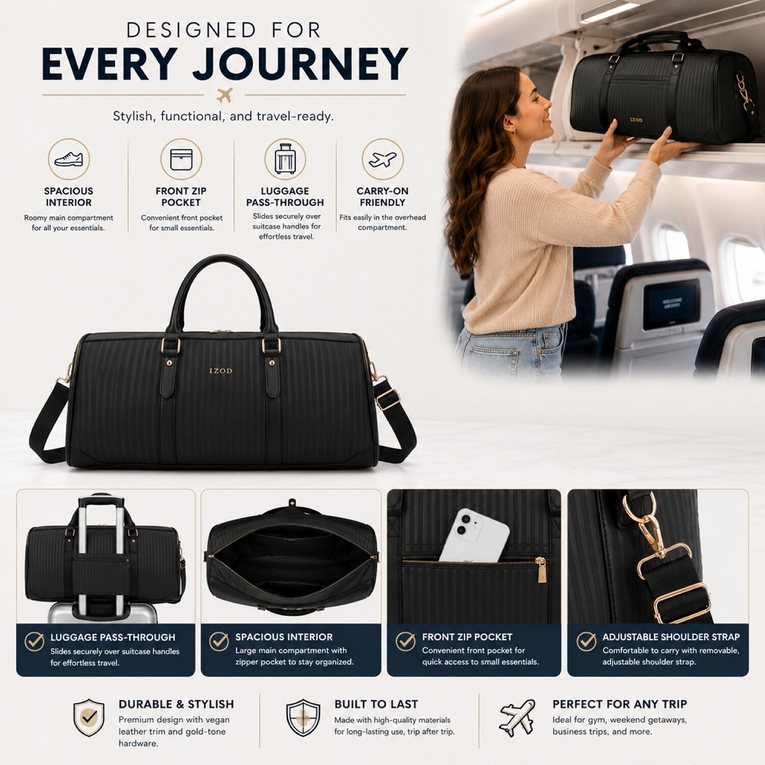 IZOD Vero Duffel Bag