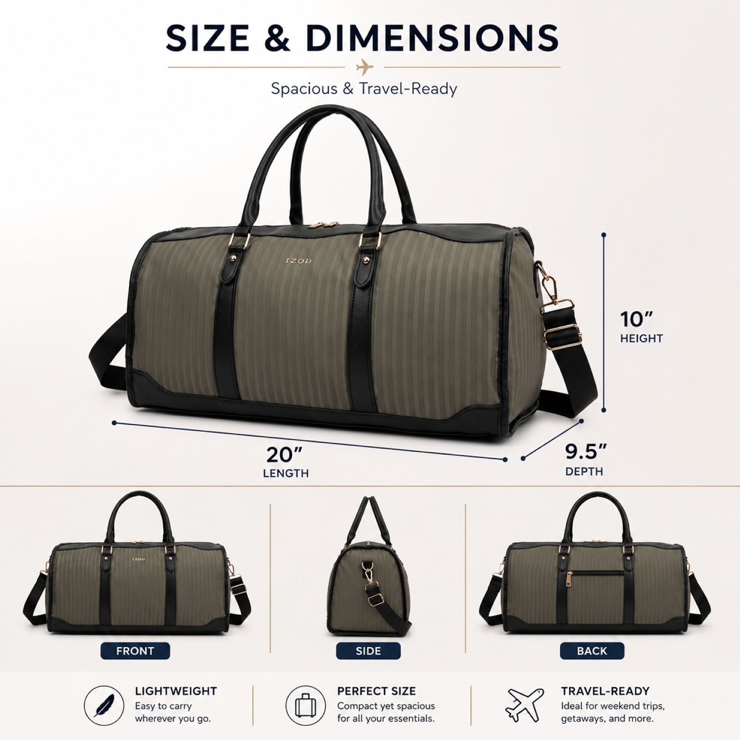 IZOD Vero Duffel Bag
