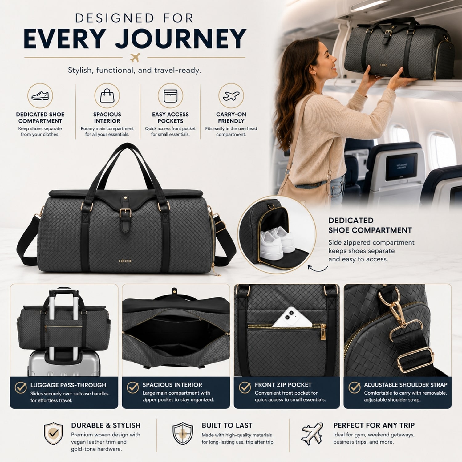 IZOD Sorelle Duffel Bag