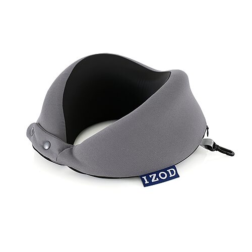 Izod Moon Memory Foam Travel Pillow In Gray