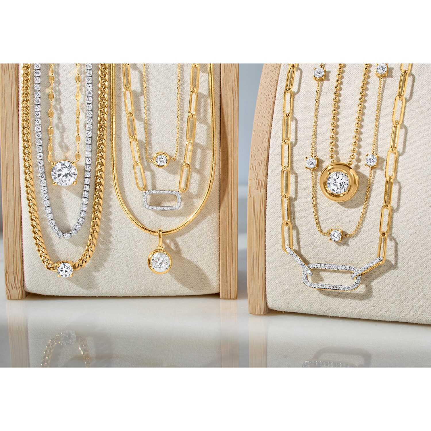 Diamond Addiction (G-H / Si2-I1) Womens /2 CT. T.W. Lab Grown White Diamond 10K Gold 18 Inch Pendant Necklace