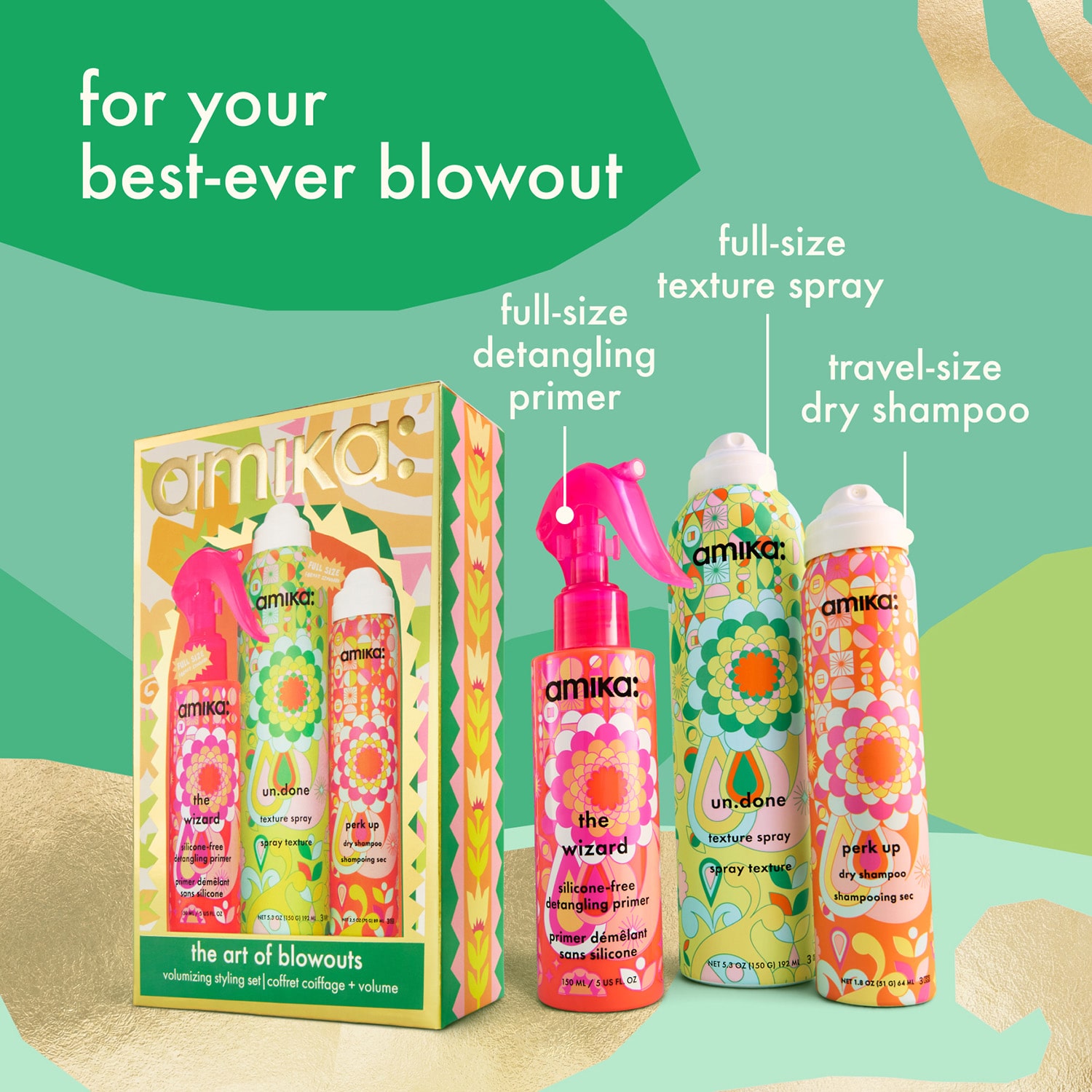 amika Amika The Art Of Blowout Set 3-pc. Gift Set