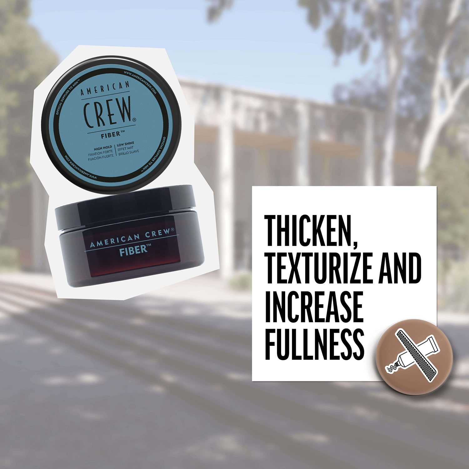 American Crew Fiber High Hold Hair wax 3 oz.