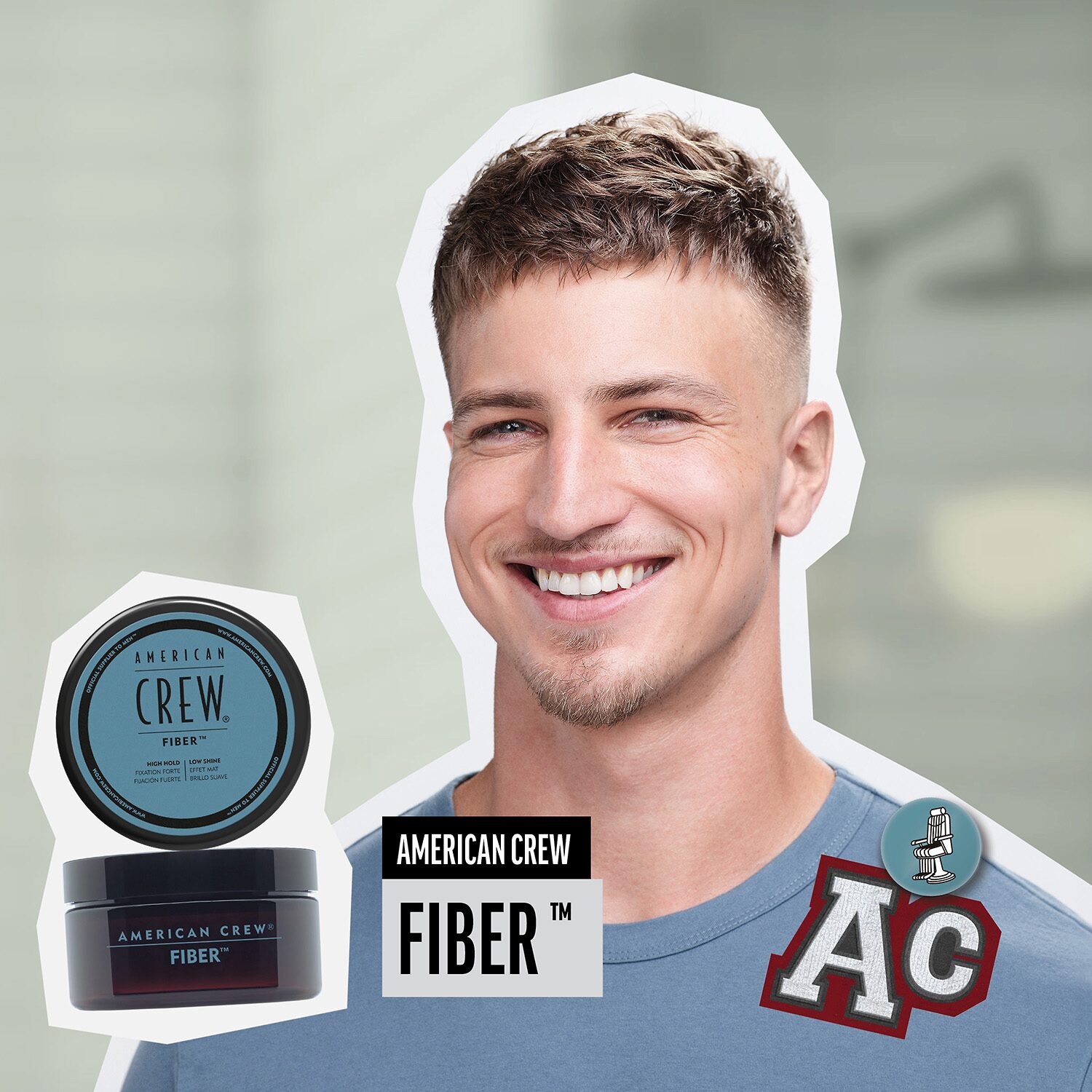 American Crew Fiber High Hold Hair wax 3 oz.