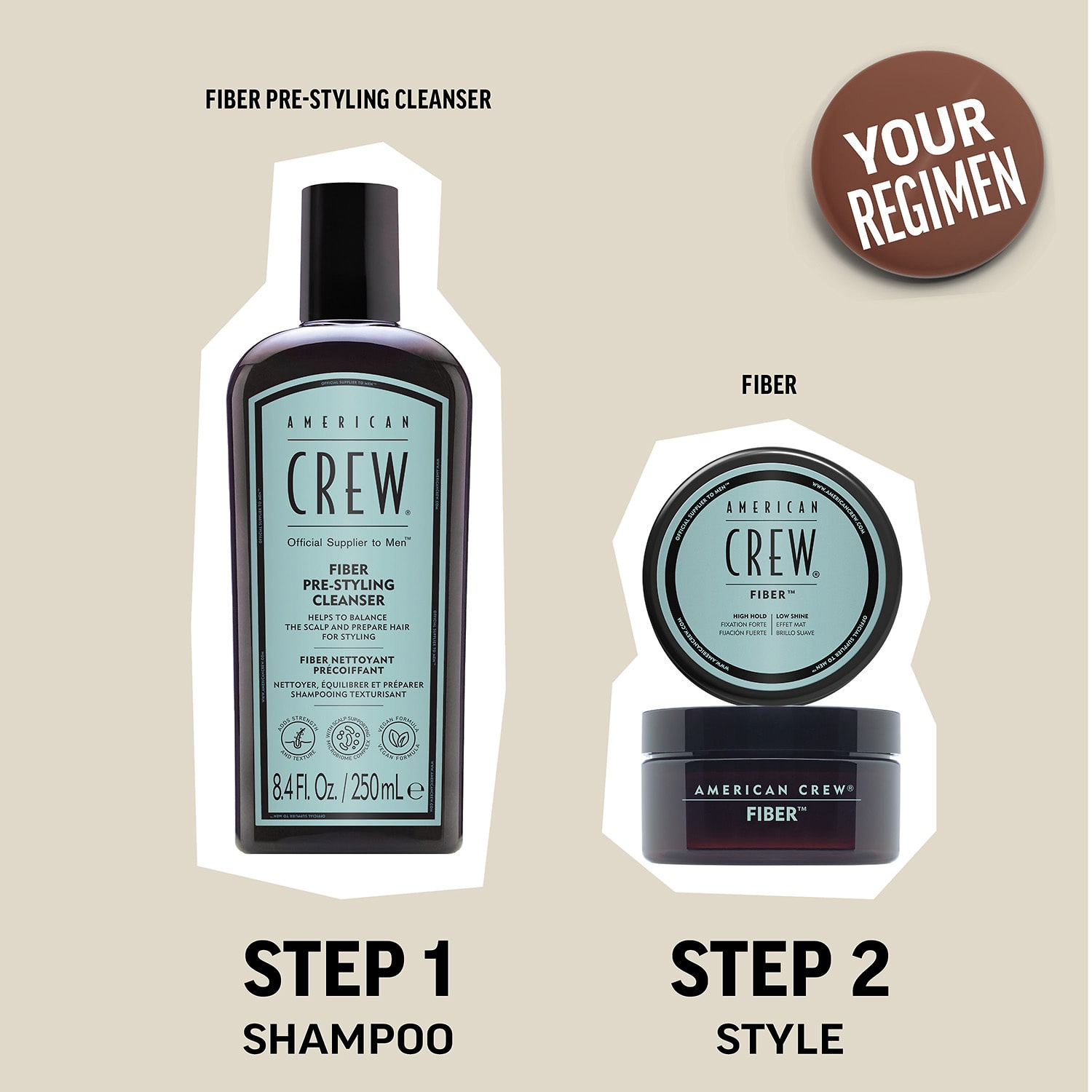 American Crew Fiber High Hold Hair wax 3 oz.