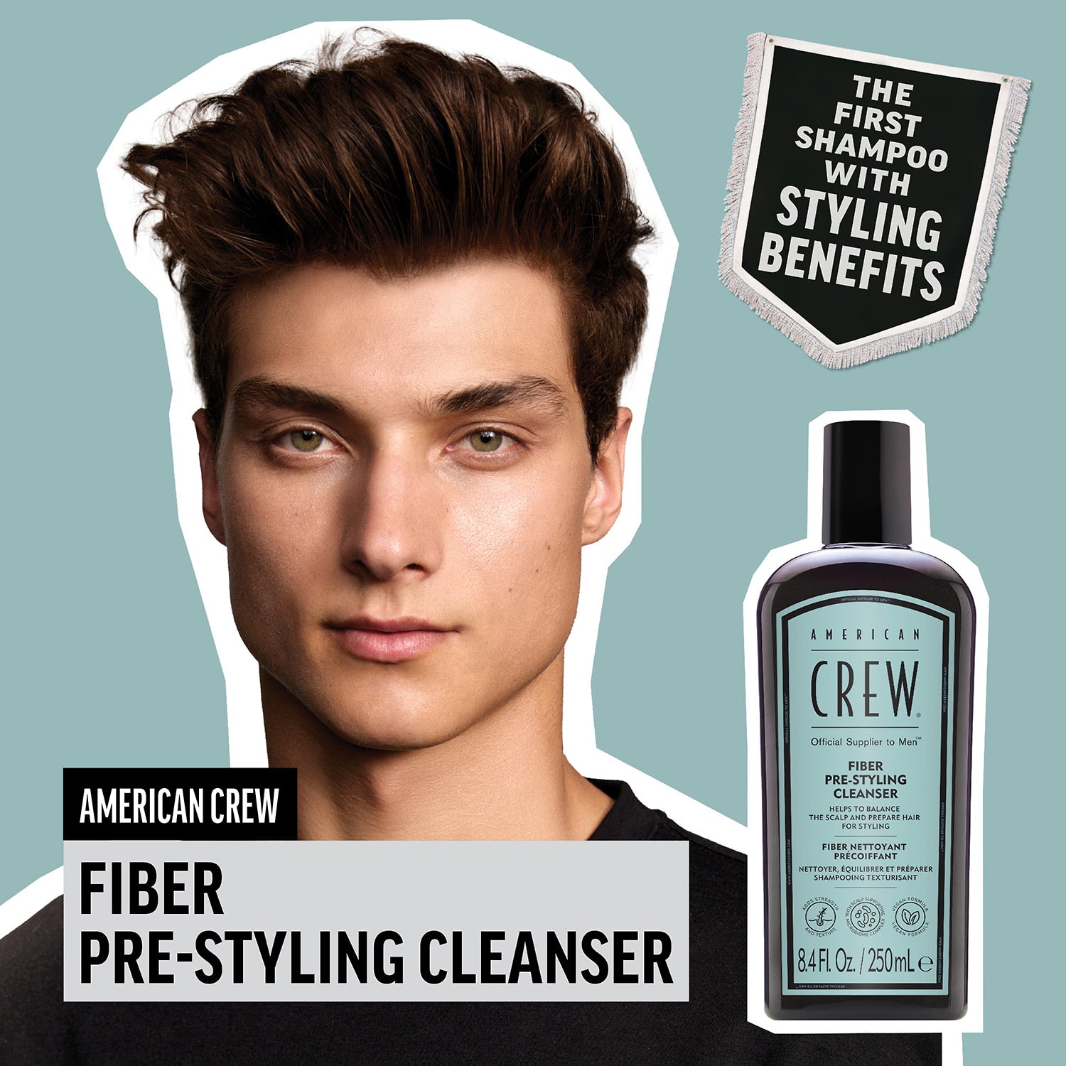 American Crew Fiber Pre Styler Shampoo 8.4 oz.