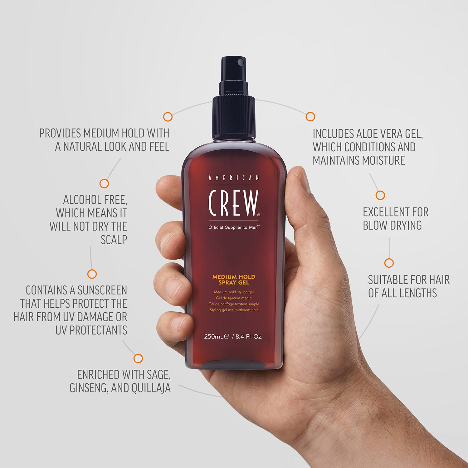American Crew Spray Gel Hair Spray 8.5 oz.