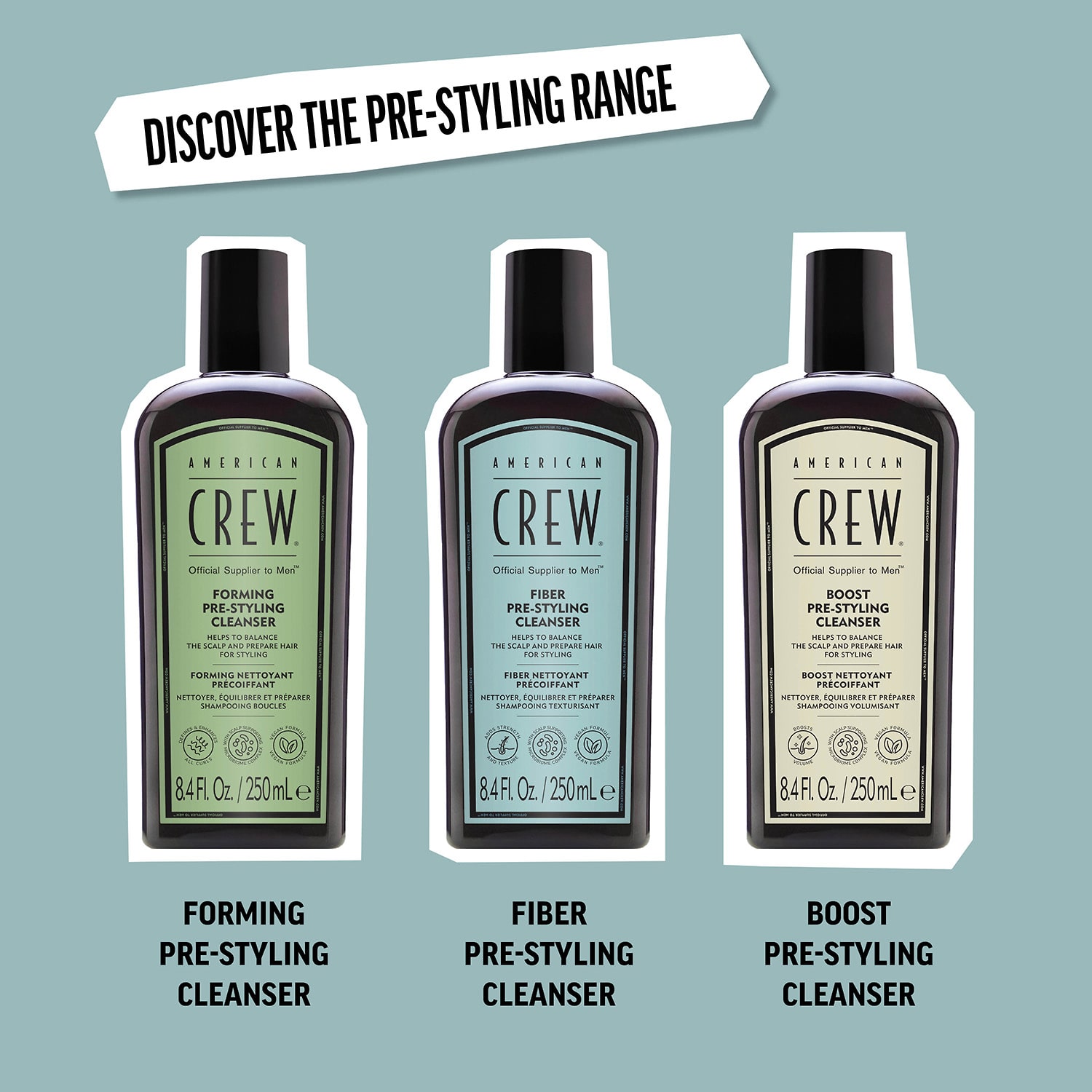 American Crew Fiber Pre Styler Shampoo 8.4 oz.