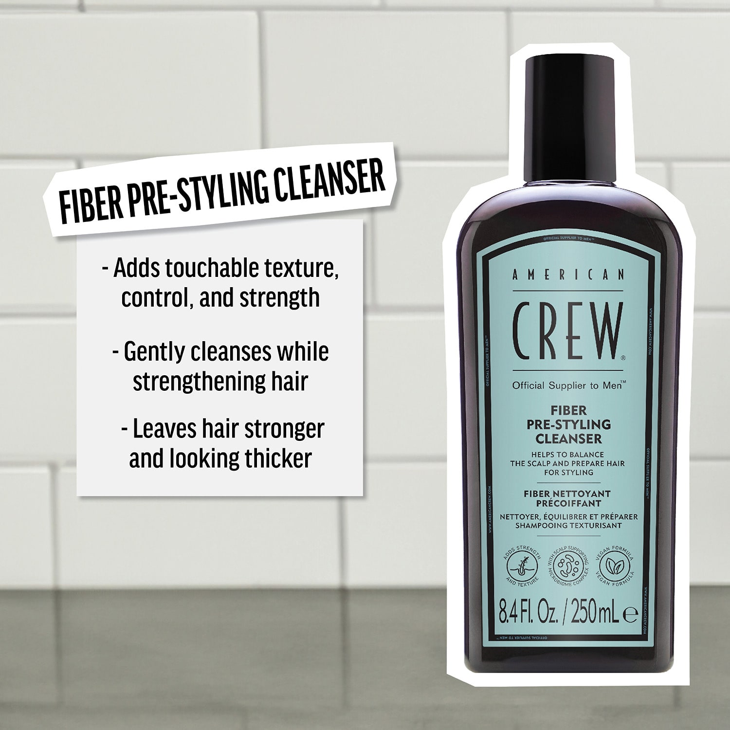 American Crew Fiber Pre Styler Shampoo 8.4 oz.