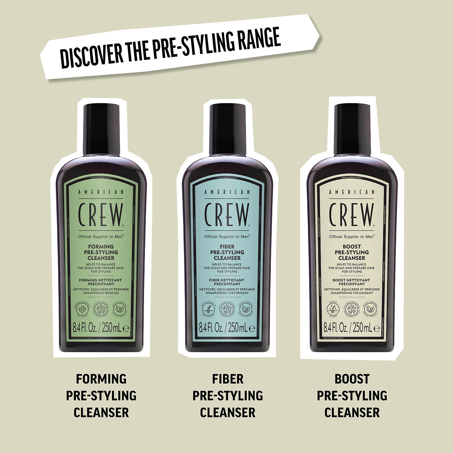 American Crew Boost Pre Styler Shampoo 8.4 oz.
