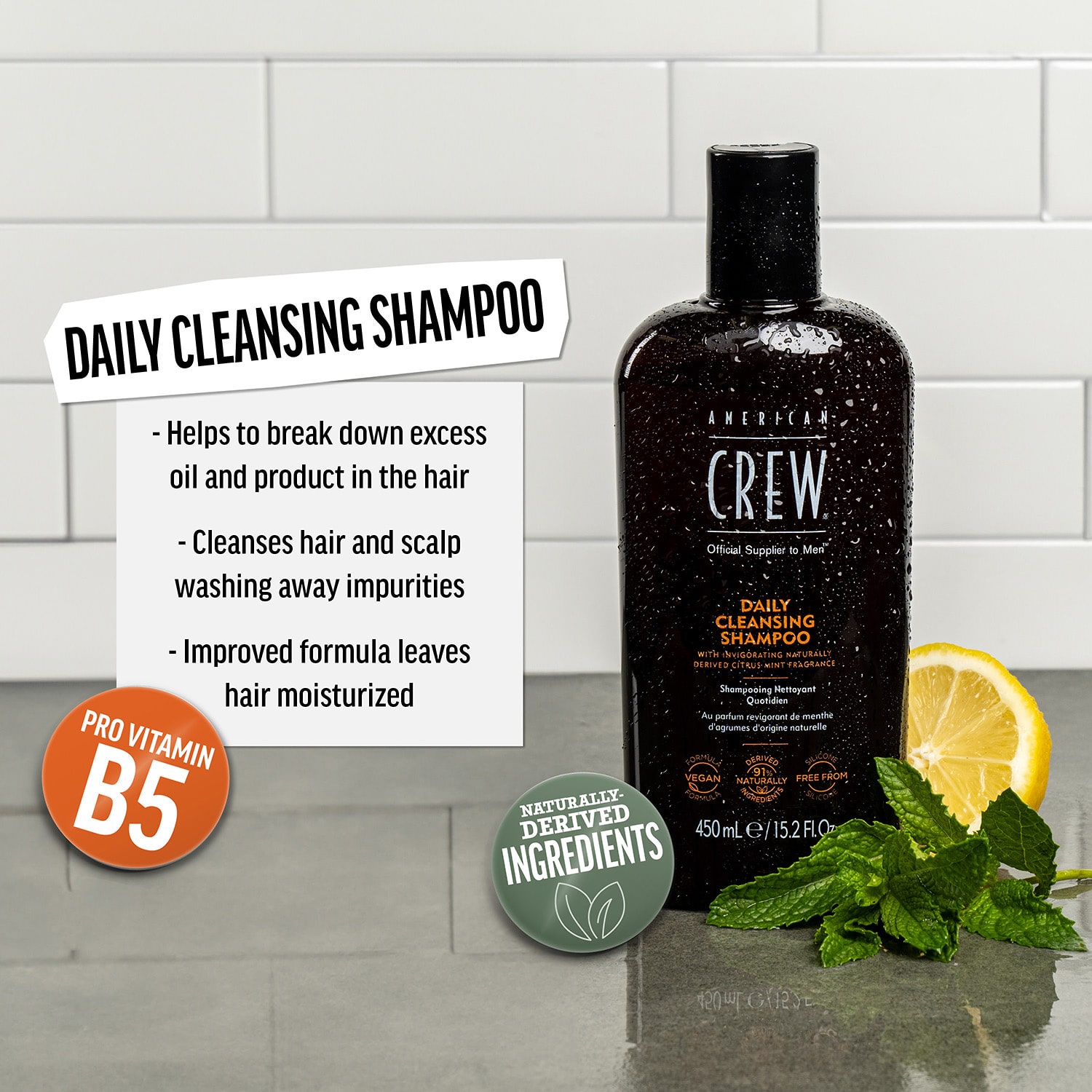 American Crew Daily Cleanse Shampoo 15.2 oz.
