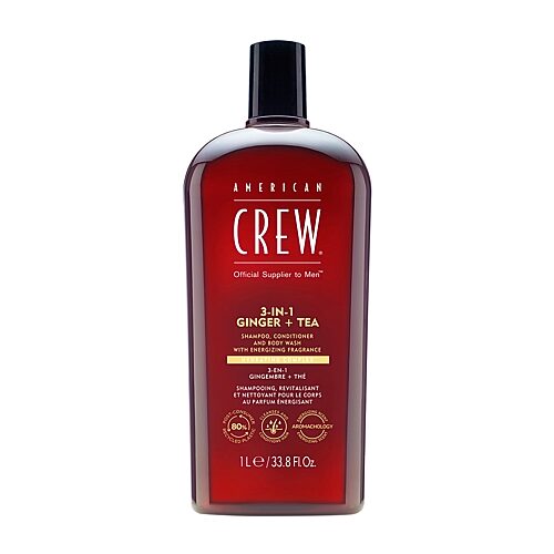 American Crew 3-In-1 Ginger + Tea Shampoo 33.8 oz., One Size