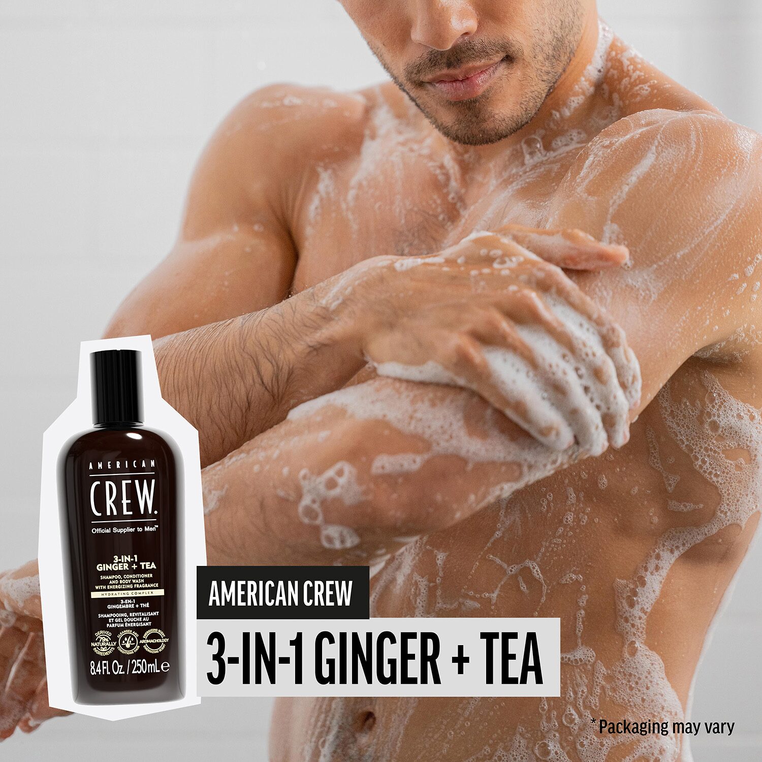 American Crew 3-In-1 Ginger + Tea Shampoo 33.8 oz.