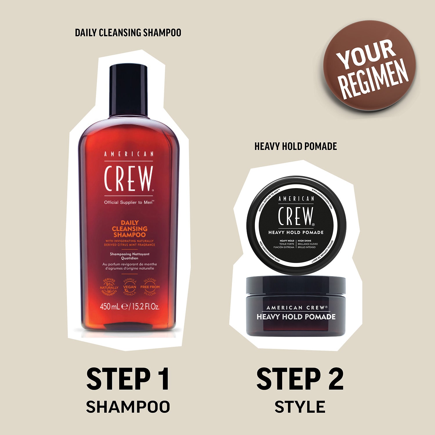 American Crew Crew Heavy Hold Hair Pomade 2.9 oz.