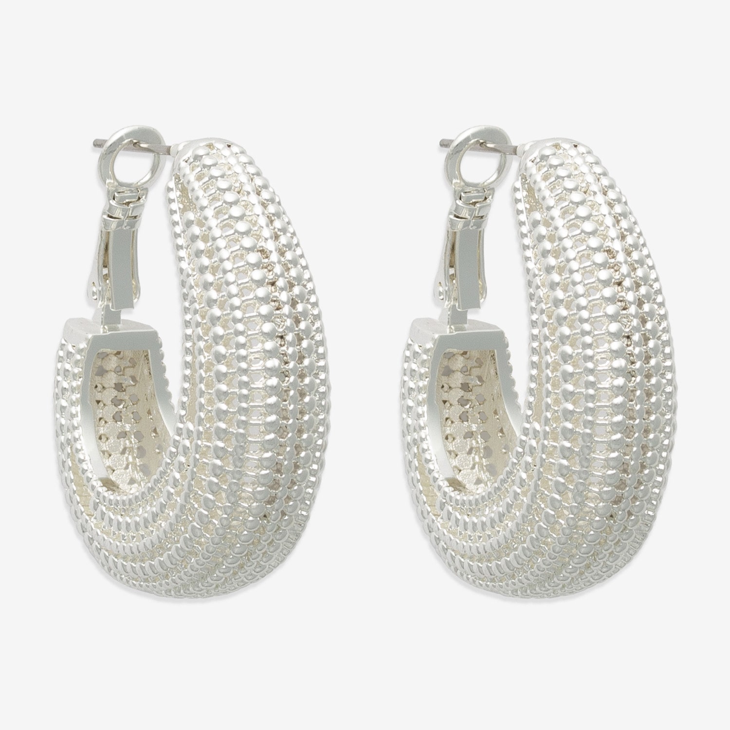 Bold Elements Womens 29.1mm Hoop Earrings