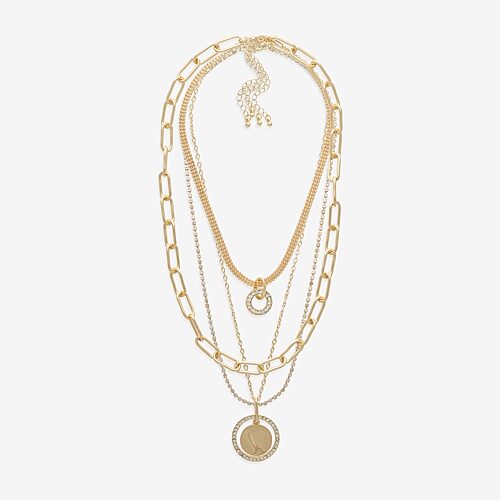 Bold Elements Gold Tone Womens 18 Inch Strand Necklace, One Size, Yellow