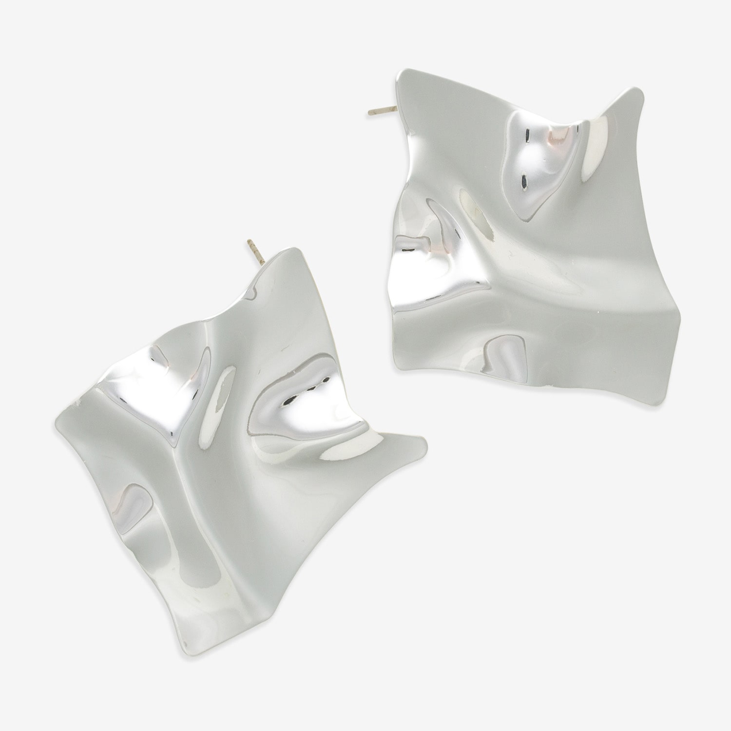 Bold Elements Silver Tone Womens Drop Earrings
