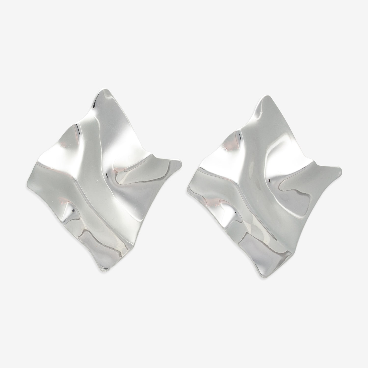 Bold Elements Silver Tone Womens Drop Earrings