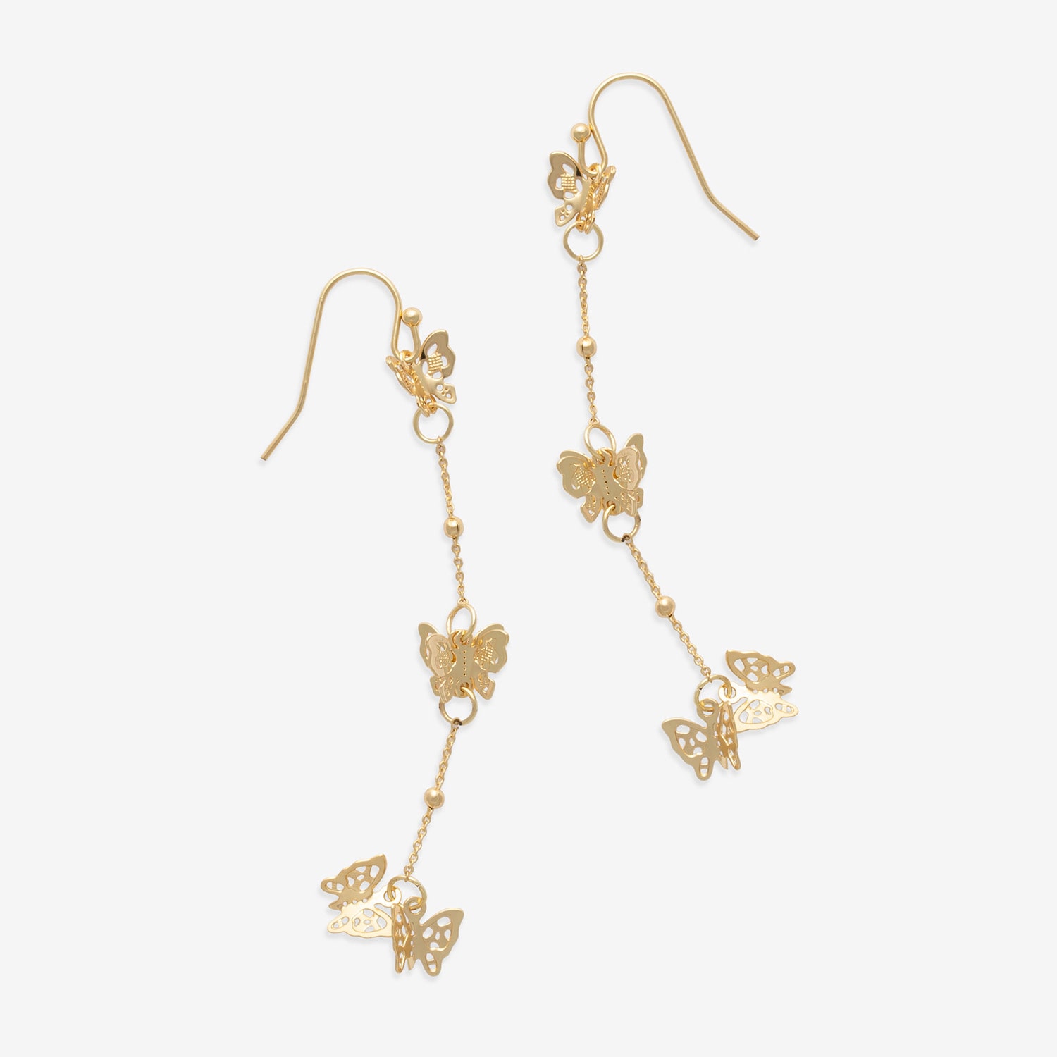 Mixit Womens Butterfly Drop Earrings