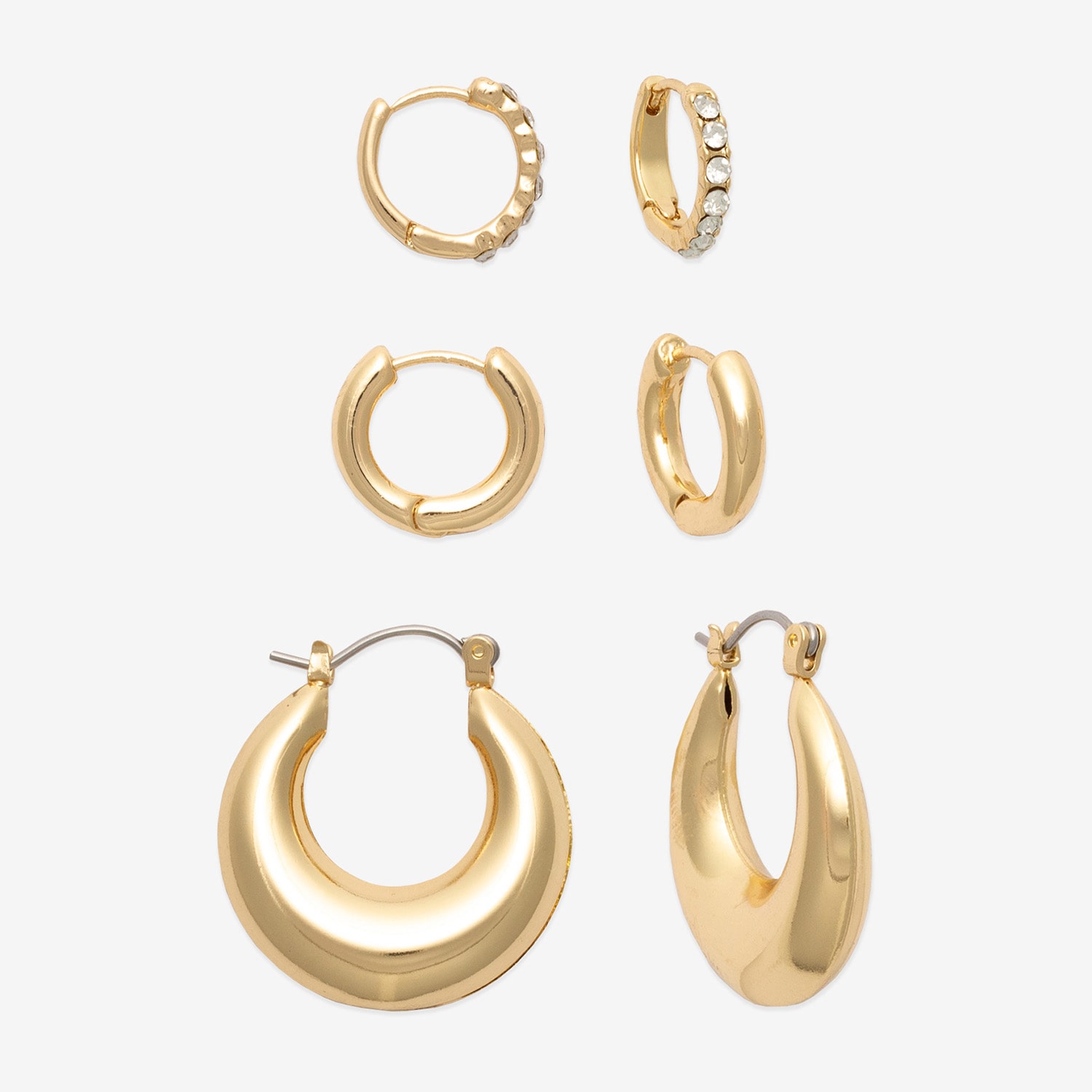 Mixit Womens 3 Pair Earring Set