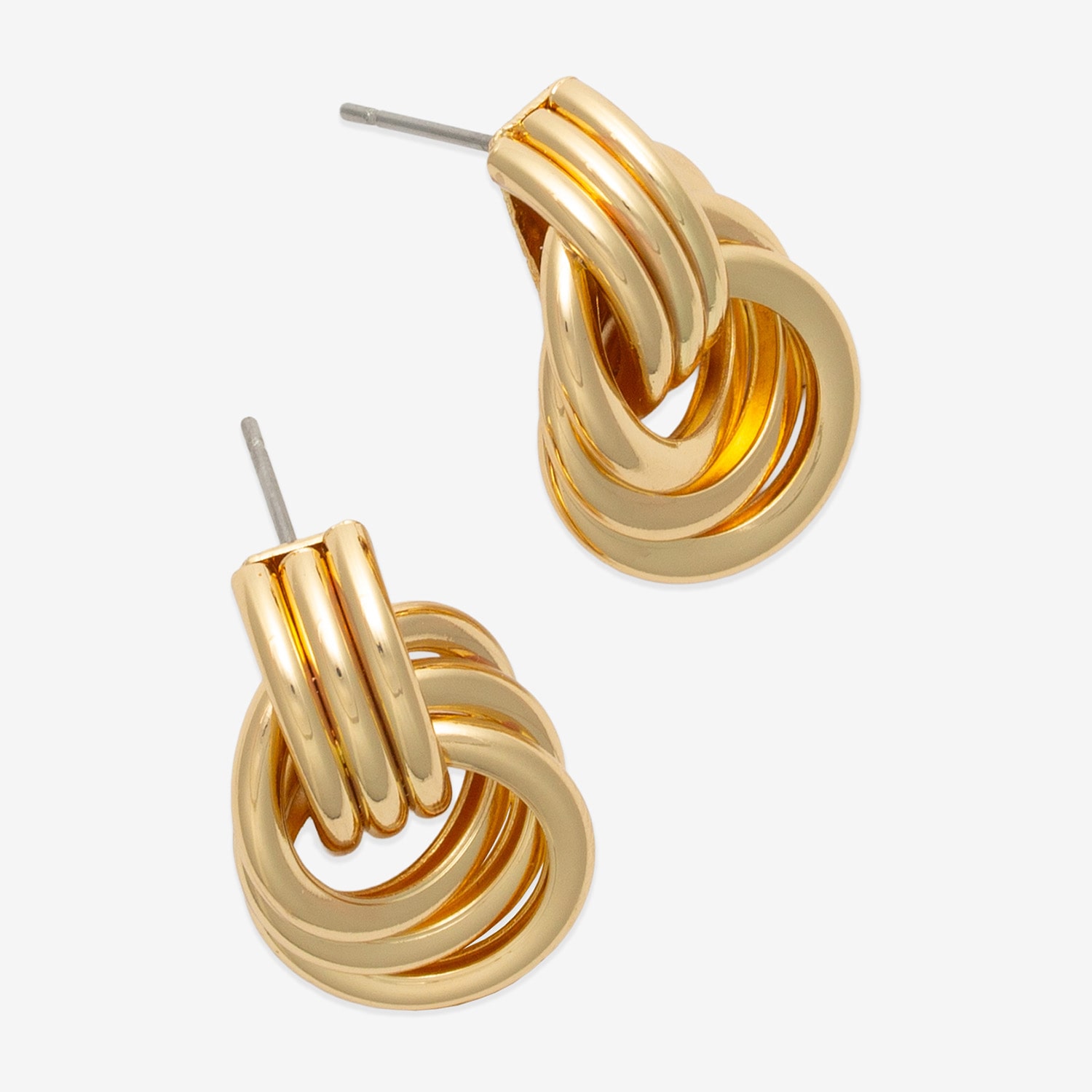 Mixit Gold Tone Donut Twist 18.1mm Knot Stud Earrings