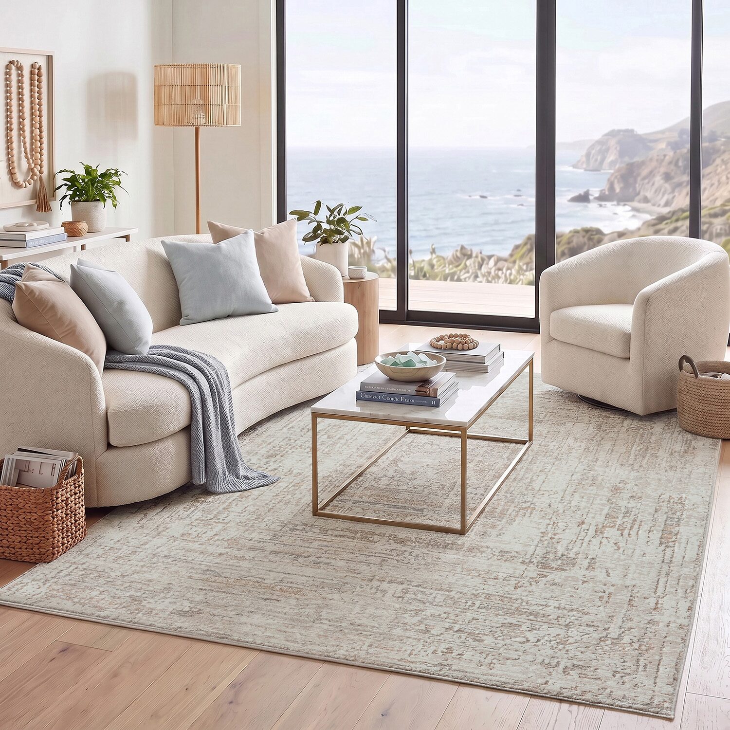 LR HOME Willow Transit Indoor Rectangular Area Rug